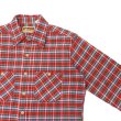 画像4: CAMCO（カムコ）Heavy Wight Flannel Shirt（ヘビーウエイト フランネルシャツ）/Red×Blue（レッド×ブルー） (4)