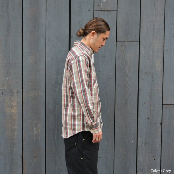 画像11: CAMCO(カムコ)Heavy Wight Flannel Shirt(ヘビーウエイト フランネルシャツ)/ Grey(グレー)・Red(レッド)・Blue(ブルー) (11)