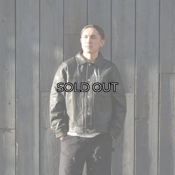 画像9: yoused （ユーズド）3Pocket 1st Leather Jacket （3ポケットファーストレザージャケット）/ Black（ブラック） (9)