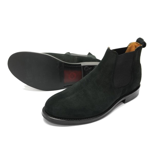画像3: WHEEL ROBE(ウィールローブ)ELASTIC SIDE BOOTS(エラスティックサイドブーツ)/Black Suede(ブラックスエード) (3)