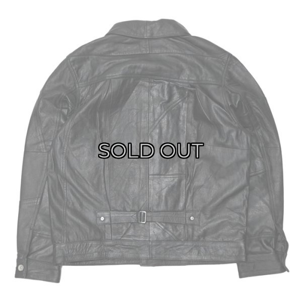 画像2: yoused （ユーズド）3Pocket 1st Leather Jacket （3ポケットファーストレザージャケット）/ Black（ブラック） (2)