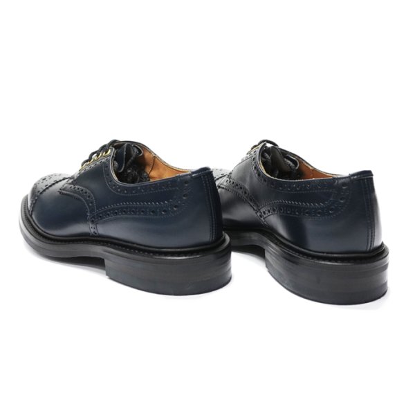 画像5: Tricker's(トリッカーズ)キャップトゥブローグシューズ(ダイナイトソール)/Navy Aniline Calf(ネイビーアニリンカーフ) (5)