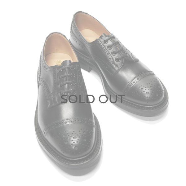 画像3: Tricker's（トリッカーズ）キャップトゥブローグシューズ（ダイナイトソール）/Black Box Calf（ブラックボックスカーフ） (3)