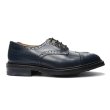 画像1: Tricker's（トリッカーズ）キャップトゥブローグシューズ（ダイナイトソール）/Navy Aniline Calf（ネイビーアニリンカーフ） (1)