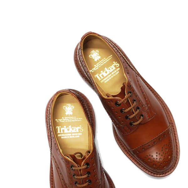画像7: Tricker's(トリッカーズ)キャップトゥブローグシューズ(ダイナイトソール)/Marron Antique(マロンアンティーク) (7)
