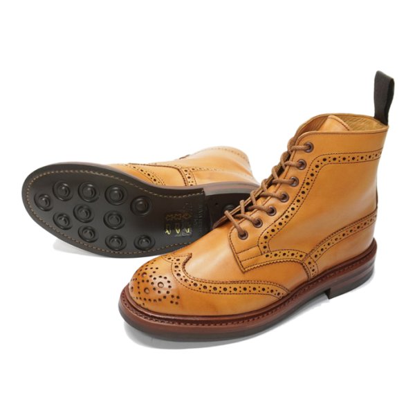 画像3: Tricker's（トリッカーズ）カントリーブローグブーツ（ダイナイトソール）/1001 Burnished（1001バーニッシュド） (3)