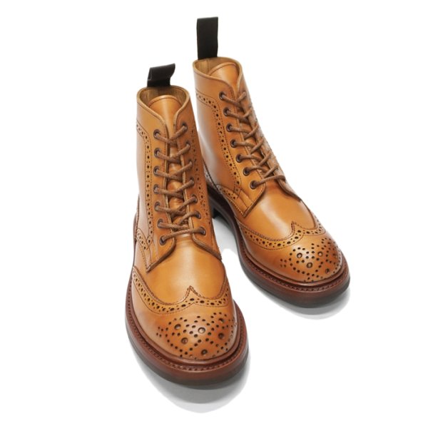 画像4: Tricker's（トリッカーズ）カントリーブローグブーツ（ダイナイトソール）/1001 Burnished（1001バーニッシュド） (4)
