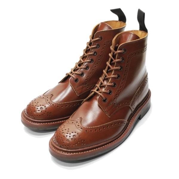 画像2: Tricker's(トリッカーズ)カントリーブローグブーツ(ダイナイトソール)/Marron Antique(マロンアンティーク) (2)