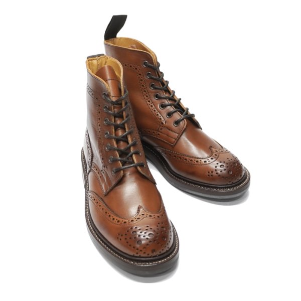 画像4: Tricker's(トリッカーズ)カントリーブローグブーツ(ダイナイトソール)/Beechnut Burnished(ビーチナッツバーニッシュド) (4)