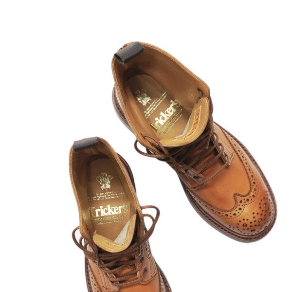 画像7: Tricker's（トリッカーズ）カントリーブローグブーツ（ダイナイトソール）/1001 Burnished（1001バーニッシュド） (7)