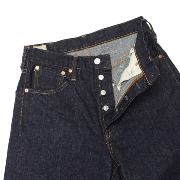 画像4: F.O.B FACTORY（エフオービーファクトリー）Selvedge Denim Tapered 5P（セルヴィッチデニム テーパード5Pパンツ）"14.75oz Selvedge Denim" / Indigo Blue（インディゴブルー）※One Wash【裾上げ無料】 (4)
