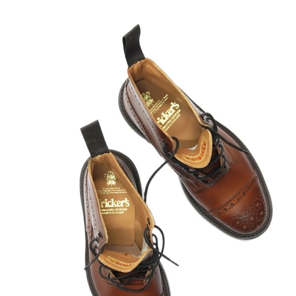 画像7: Tricker's(トリッカーズ)キャップトゥブローグブーツ(ダイナイトソール)/Beechnut Burnished(ビーチナッツバーニッシュド) (7)