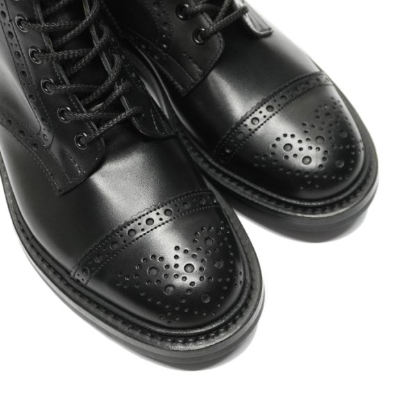 画像6: Tricker's(トリッカーズ)キャップトゥブローグブーツ(ダイナイトソール)/Black Box Calf(ブラックボックスカーフ) (6)