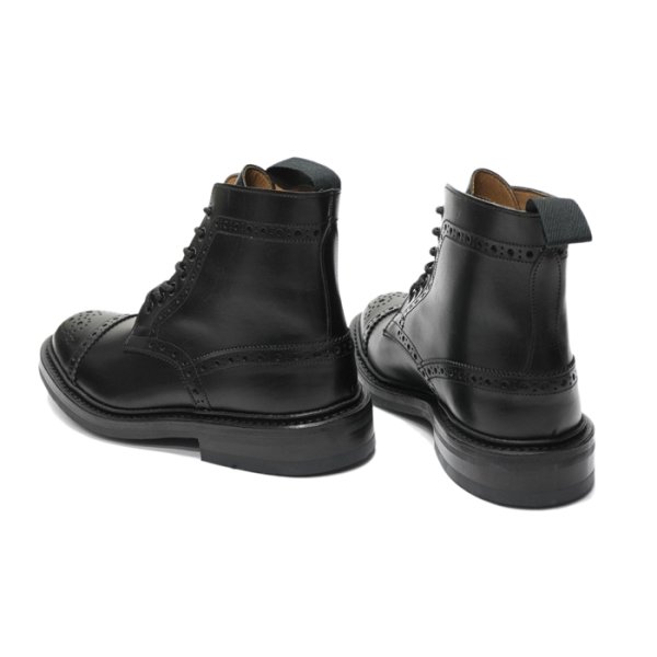 画像5: Tricker's(トリッカーズ)キャップトゥブローグブーツ(ダイナイトソール)/Black Box Calf(ブラックボックスカーフ) (5)