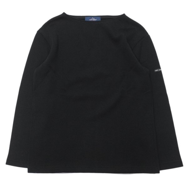 画像1: SAINT JAMES（セントジェームス）DOUBLEFACE SWEATER（ダブルフェースセーター）/NOIR（ブラック） (1)
