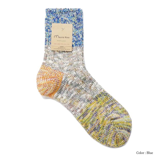 画像4: Mauna Kea（マウナケア）ツイスター杢切替えソックス"レディース" / 4Colors（全4色展開）※3足までメール便発送可 (4)
