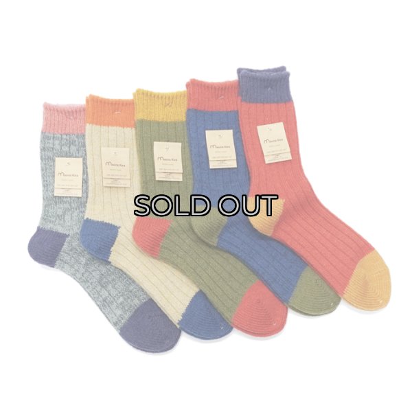 画像1: Mauna Kea（マウナケア）ドラロンタムウール3面切替えソックス / 5Colors（全5色展開）※3足までメール便発送可 (1)