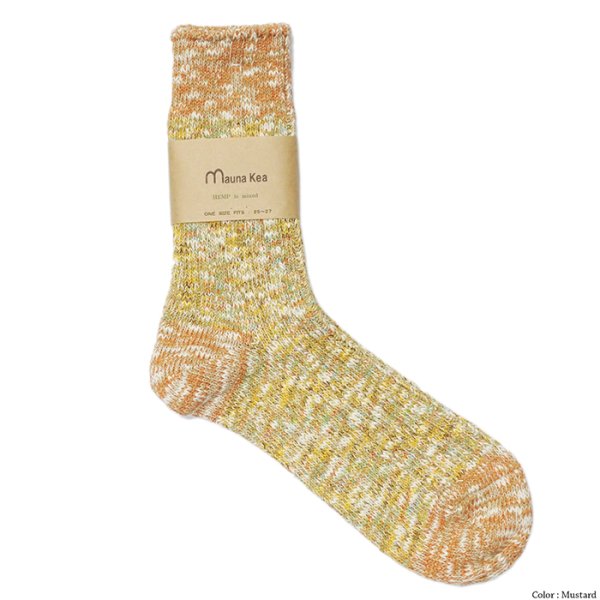 画像3: Mauna Kea(マウナケア)スラブ&リップルソックス / 5Colors(全5色展開)※3足までメール便発送可 (3)