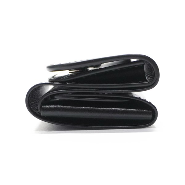 画像4: WILD SWANS(ワイルドスワンズ)STELLA(ステラ)ミニ3つ折りウォレット"サドルプルアップ"/Black(ブラック) (4)