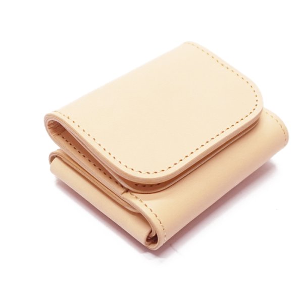 画像3: WILD SWANS(ワイルドスワンズ)STELLA(ステラ)ミニ3つ折りウォレット"サドルプルアップ"/Natural(ナチュラル) (3)