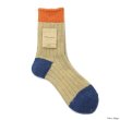 画像3: Mauna Kea（マウナケア）ドラロンタムウール3面切替えソックス"レディース"/Gray（グレー）・Beige（ベージュ）・Olive（オリーブ）・Navy（ネイビー）・Orange（オレンジ）※3足までメール便発送可※ (3)