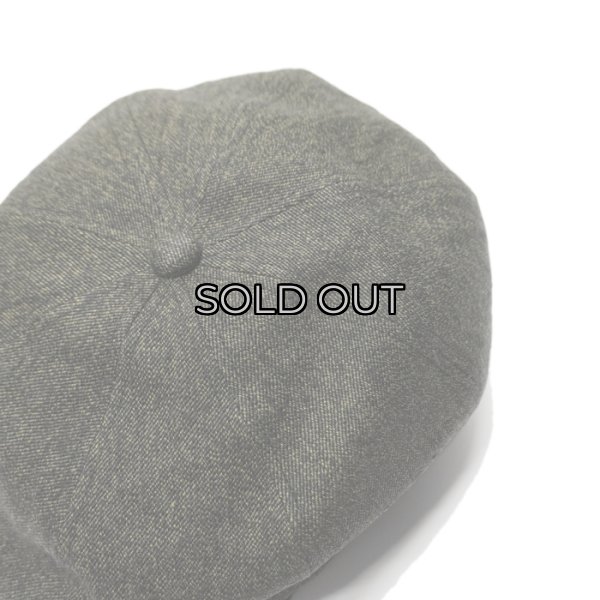 画像4: Nigel Cabourn（ナイジェル・ケーボン）CASQUETTE（キャスケット）"Black Chambray Hemp" / Charcoal（チャコールグレー）※Mサイズのみ (4)
