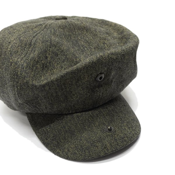 画像3: Nigel Cabourn(ナイジェル・ケーボン)CASQUETTE(キャスケット)"Black Chambray Hemp" / Charcoal(チャコールグレー)※Mサイズのみ (3)