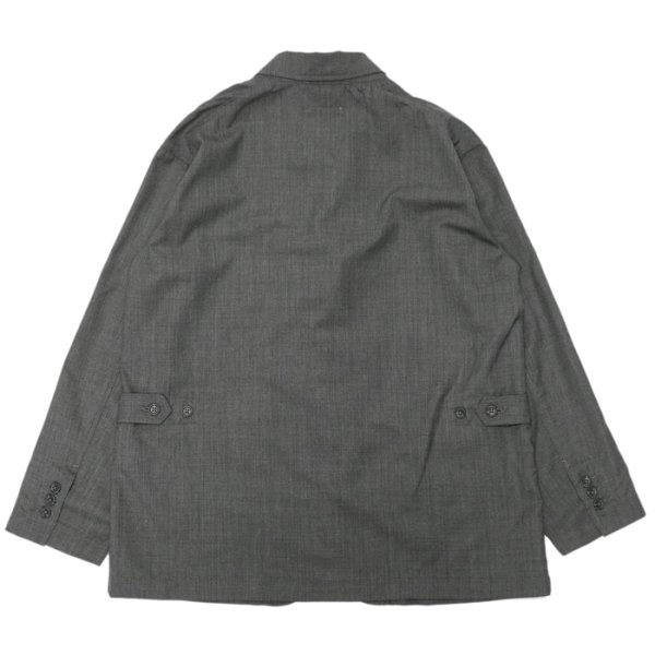 画像2: 【PointUp10%11/10迄】ENGINEERED GARMENTS(エンジニアードガーメンツ)Loiter Jacket(ロイタージャケット)"Tropical Wool" / Charcoal(チャコール) (2)