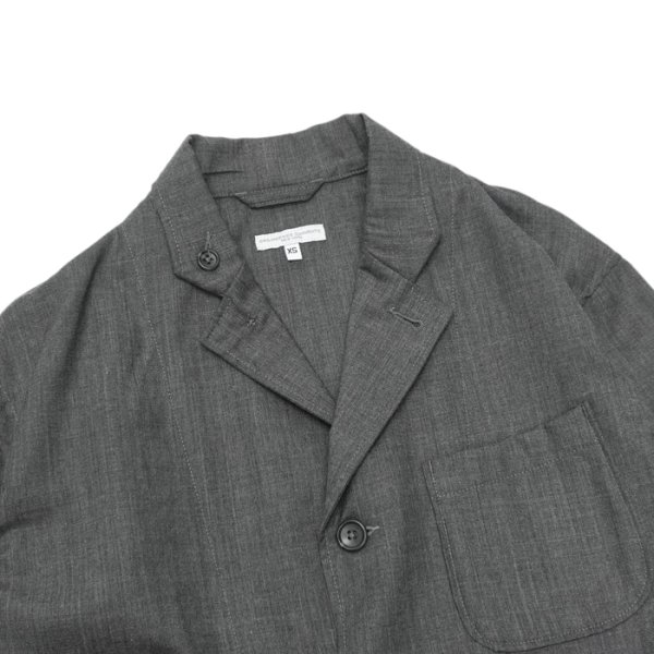 画像4: 【PointUp10%11/10迄】ENGINEERED GARMENTS(エンジニアードガーメンツ)Loiter Jacket(ロイタージャケット)"Tropical Wool" / Charcoal(チャコール) (4)