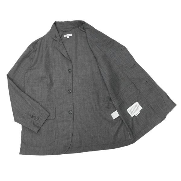 画像3: 【PointUp10%11/10迄】ENGINEERED GARMENTS(エンジニアードガーメンツ)Loiter Jacket(ロイタージャケット)"Tropical Wool" / Charcoal(チャコール) (3)