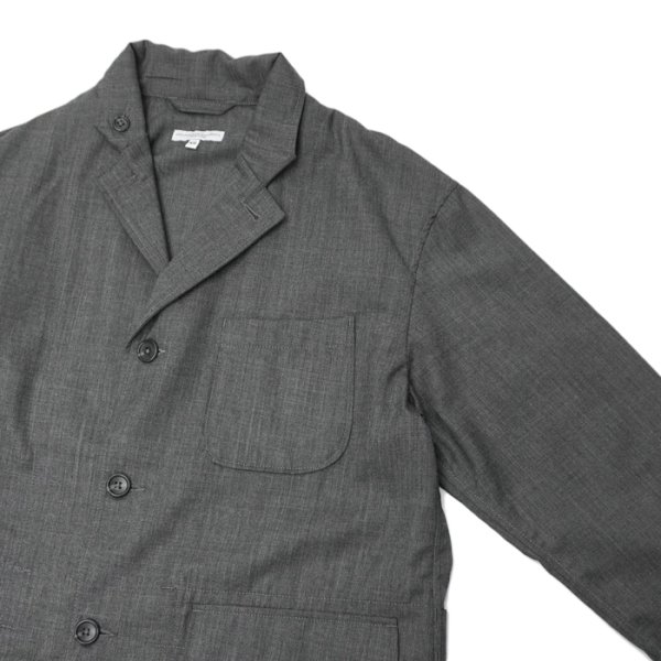 画像6: 【PointUp10%11/10迄】ENGINEERED GARMENTS(エンジニアードガーメンツ)Loiter Jacket(ロイタージャケット)"Tropical Wool" / Charcoal(チャコール) (6)