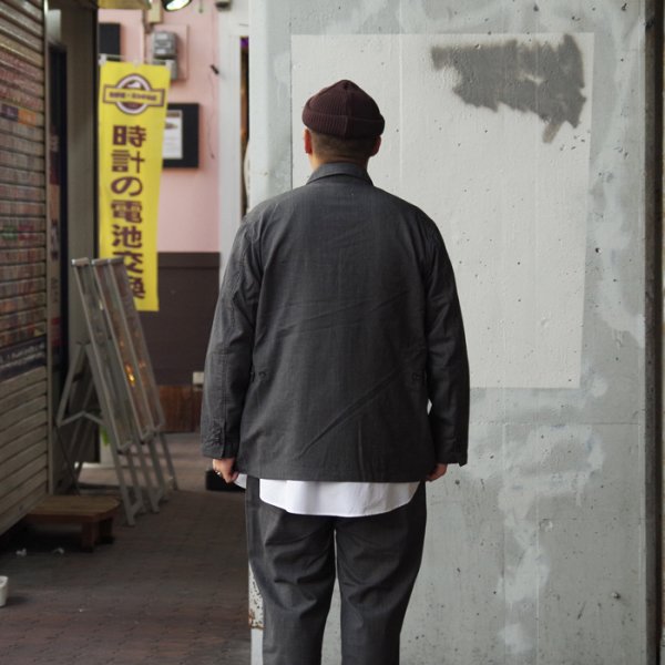 画像14: 【PointUp10%11/10迄】ENGINEERED GARMENTS(エンジニアードガーメンツ)Loiter Jacket(ロイタージャケット)"Tropical Wool" / Charcoal(チャコール) (14)