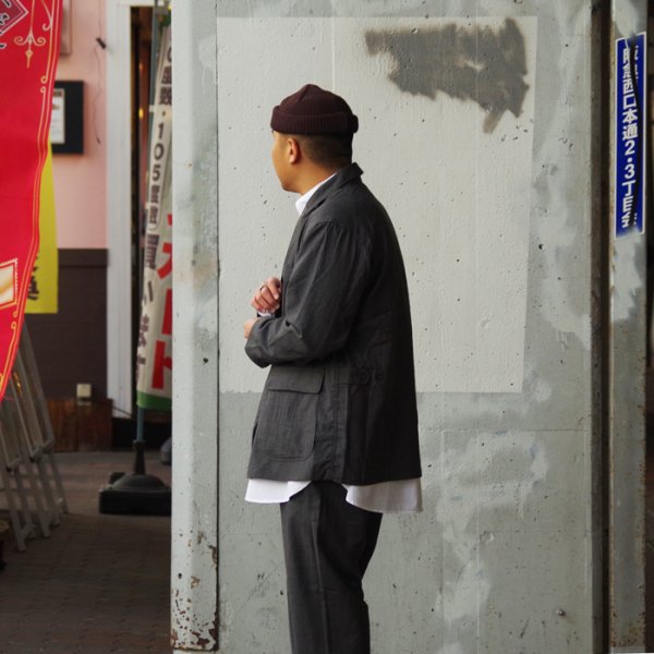 画像13: 【PointUp10%11/10迄】ENGINEERED GARMENTS(エンジニアードガーメンツ)Loiter Jacket(ロイタージャケット)"Tropical Wool" / Charcoal(チャコール) (13)