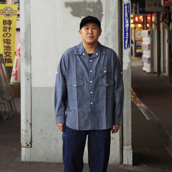 画像8: 【PointUp10%11/10迄】Post O'Alls(ポストオーバーオールズ)Town&Country Safari(タウン&カントリーサファリ)"Classic Chambray" / Indigo(インディゴ) (8)