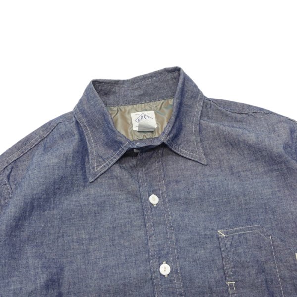 画像3: 【PointUp10%11/10迄】Post O'Alls(ポストオーバーオールズ)No.1 Shirt MV(No.1シャツ)"Classic Chambray" / Indigo(インディゴ) (3)
