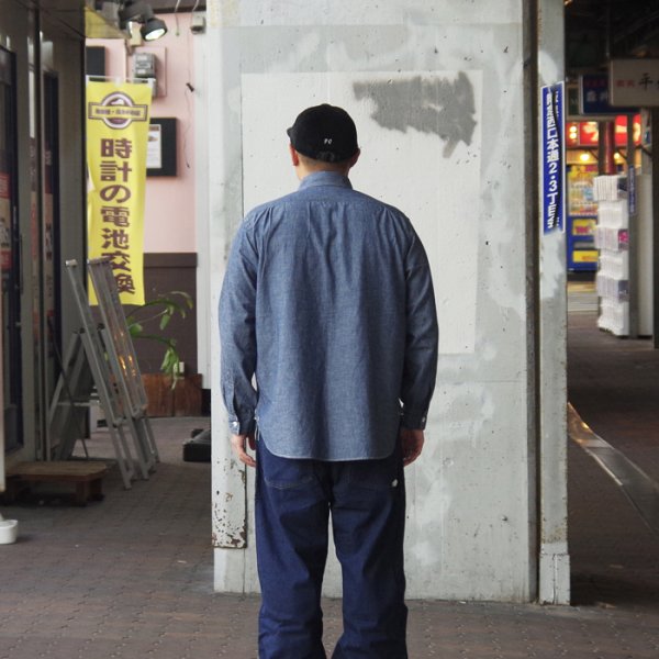 画像10: 【PointUp10%11/10迄】Post O'Alls(ポストオーバーオールズ)No.1 Shirt MV(No.1シャツ)"Classic Chambray" / Indigo(インディゴ) (10)