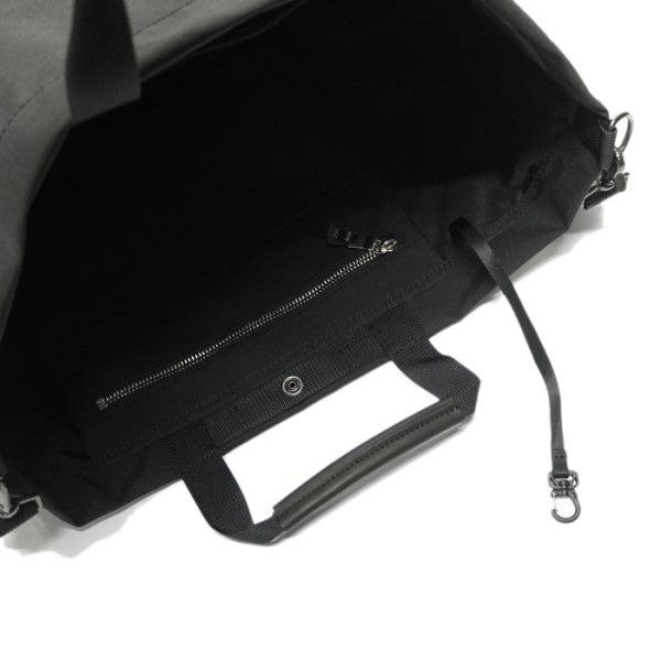 画像4: STANDARD SUPPLY(スタンダードサプライ)※Limited 2WAY TOTE(2ウェイトートバッグ)TRUE NYLON / Black(ブラック) (4)