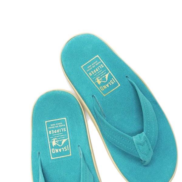 画像7: ISLAND SLIPPER(アイランドスリッパ)PT203 (レザートングサンダル) "Suede" / Turquoise(ターコイズ) (7)