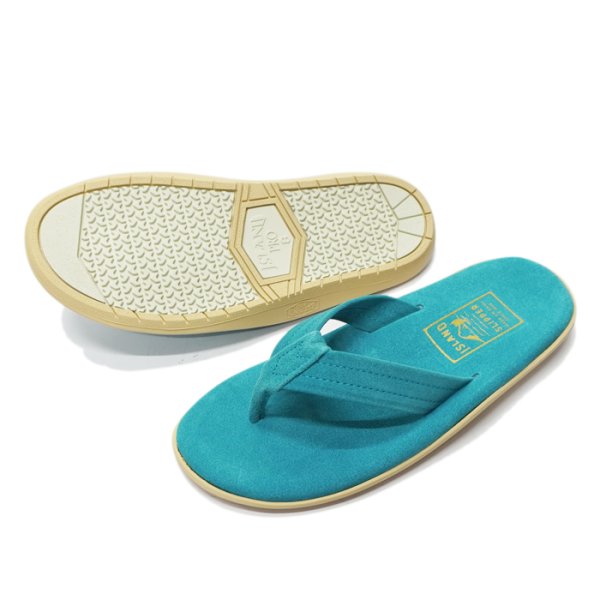 画像2: ISLAND SLIPPER(アイランドスリッパ)PT203 (レザートングサンダル) "Suede" / Turquoise(ターコイズ) (2)