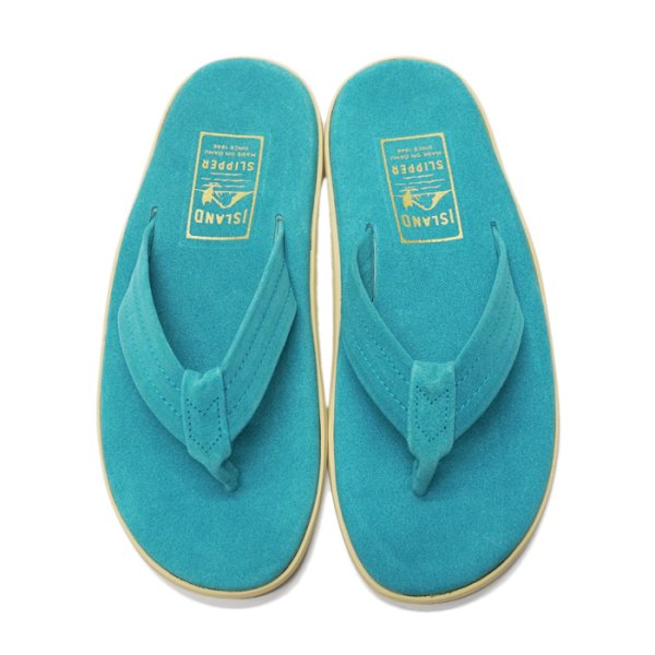画像3: ISLAND SLIPPER(アイランドスリッパ)PT203 (レザートングサンダル) "Suede" / Turquoise(ターコイズ) (3)