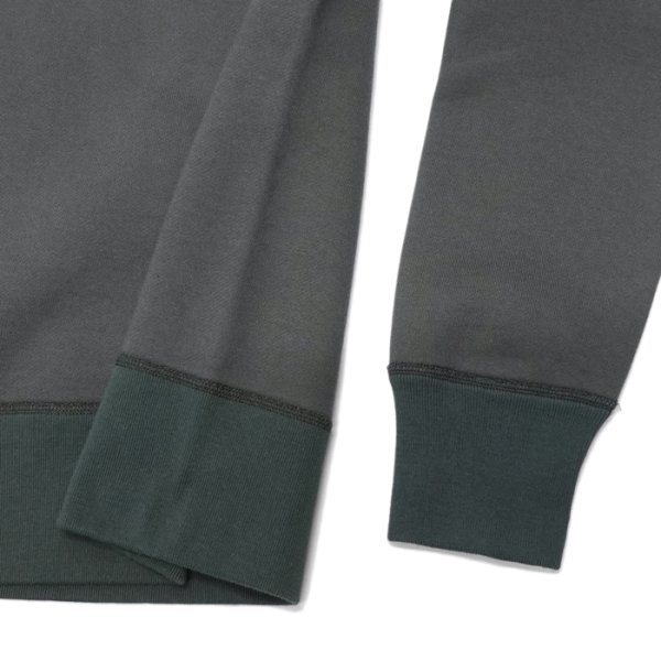 画像5: BARNS OUTFITTERS×BIG MAC(バーンズアウトフィッターズ×ビックマック)STANDARD COZUN GUSSET PRINT CREW NECK SWEAT(はめ込み両Vガゼットクルーネックスウェット)/ Black(ブラック) (5)