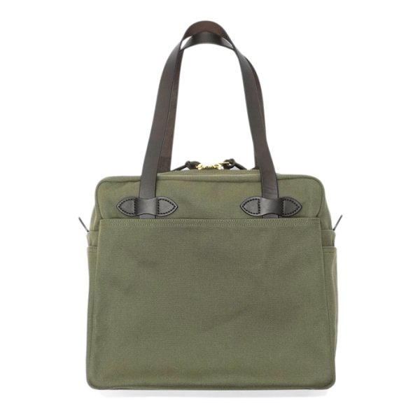 画像1: FILSON（フィルソン）TOTE BAG WITH ZIPPER（ジッパー付トートバッグ）/OTTER GREEN（オッターグリーン） (1)