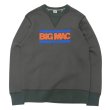 画像1: BARNS OUTFITTERS (バーンズアウトフィッターズ) STANDARD COZUN GUSSET PRINT CREW NECK SWEAT SP (はめ込み両Vガゼットクルーネックスウェット）"BIG MAC"/ Black（ブラック） (1)