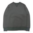 画像2: BARNS OUTFITTERS (バーンズアウトフィッターズ) STANDARD COZUN GUSSET PRINT CREW NECK SWEAT SP (はめ込み両Vガゼットクルーネックスウェット）"BIG MAC"/ Black（ブラック） (2)
