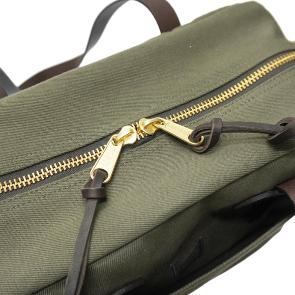 画像6: FILSON(フィルソン)TOTE BAG WITH ZIPPER(ジッパー付トートバッグ)/ OTTER GREEN(オッターグリーン) (6)