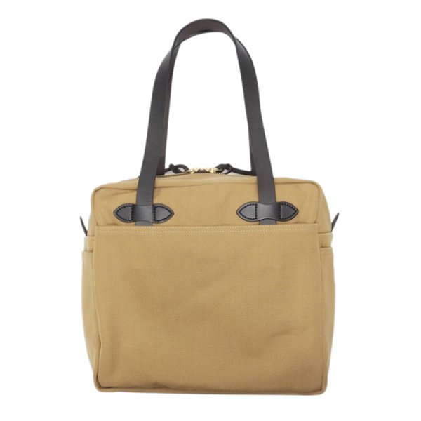 画像1: FILSON（フィルソン）TOTE BAG WITH ZIPPER（ジッパー付トートバッグ）/TAN（タン） (1)