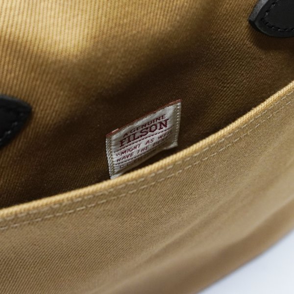 画像5: FILSON(フィルソン)TOTE BAG WITH ZIPPER(ジッパー付トートバッグ)/ TAN(タン) (5)
