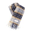 画像1: Johnstons of Elgin（ジョンストンズオブエルガン）ASYMMETRIC TARTAN CHECK SCARF（タータンチェックスカーフ）CASHMERE/House Check（ハウスチェック） (1)