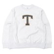 画像2: ※Exclusive※ blurhmsROOTSTOCK（ブラームスルーツストック）Soft&Hard Sweat Crew Neck P.O "T-50"（ソフト&ハードスウェットクルーネックプルオーバー"T-50"）Heather White / Navy×Yellow（ネイビー×イエロー） (2)
