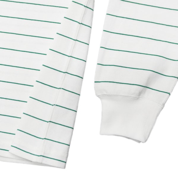画像5: L.L.Bean(エルエルビーン)Union Striped Long Sleeve Tee(ユニオン ストライプロングスリーブT)"Japan Edition" / White×Lt,Green(ホワイト×ライトグリーン) (5)
